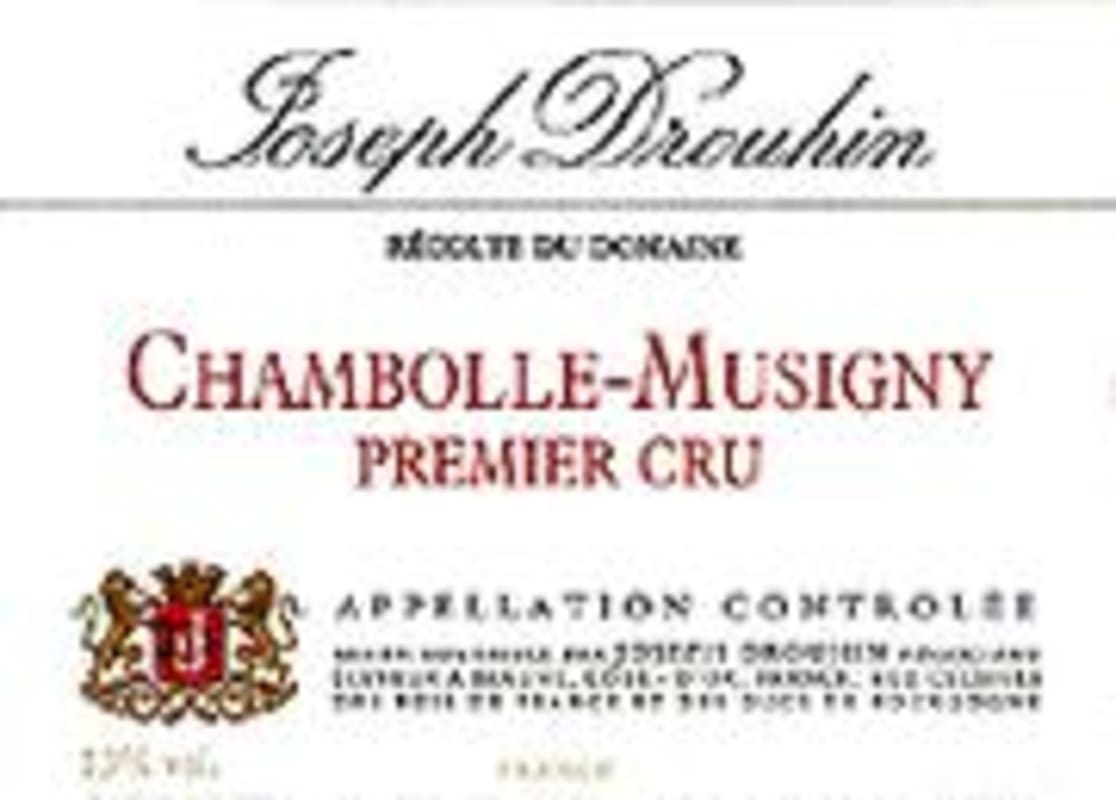 Joseph Drouhin Chambolle-Musigny Premier Cru 1996 Front Label