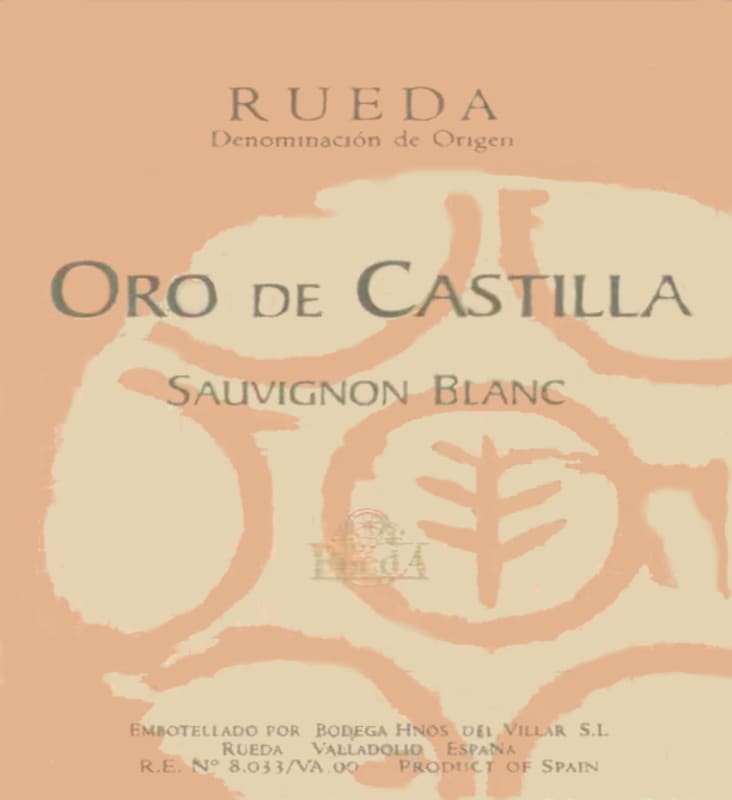 Hermanos del Villar Oro de Castilla Sauvignon Blanc 2007 Front Label