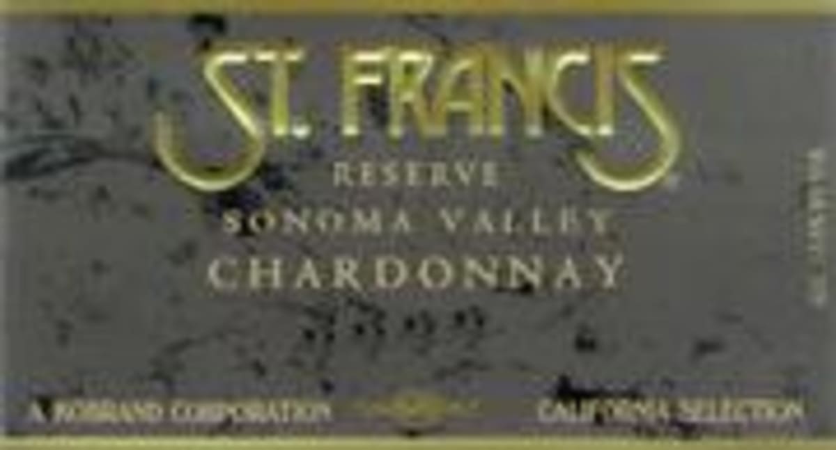 St. Francis Chardonnay Reserve 1996 Front Label