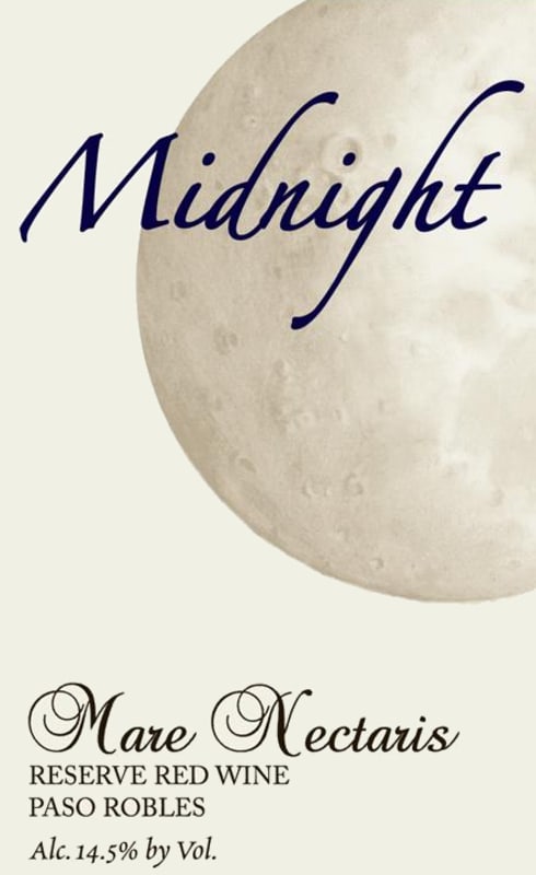 Midnight Cellars Winery Mare Nectaris Reserve 2013 Front Label