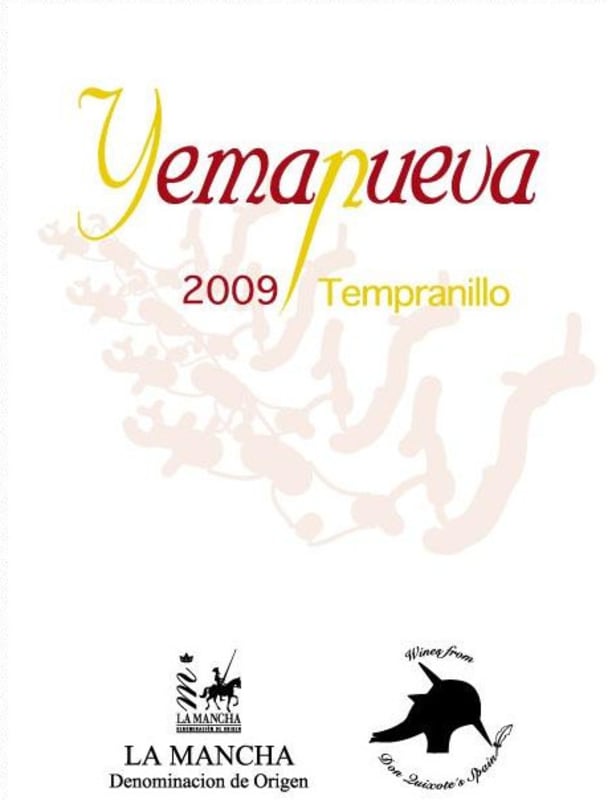 Bodega La Tercia Yemanueva Tempranillo 2009 Front Label