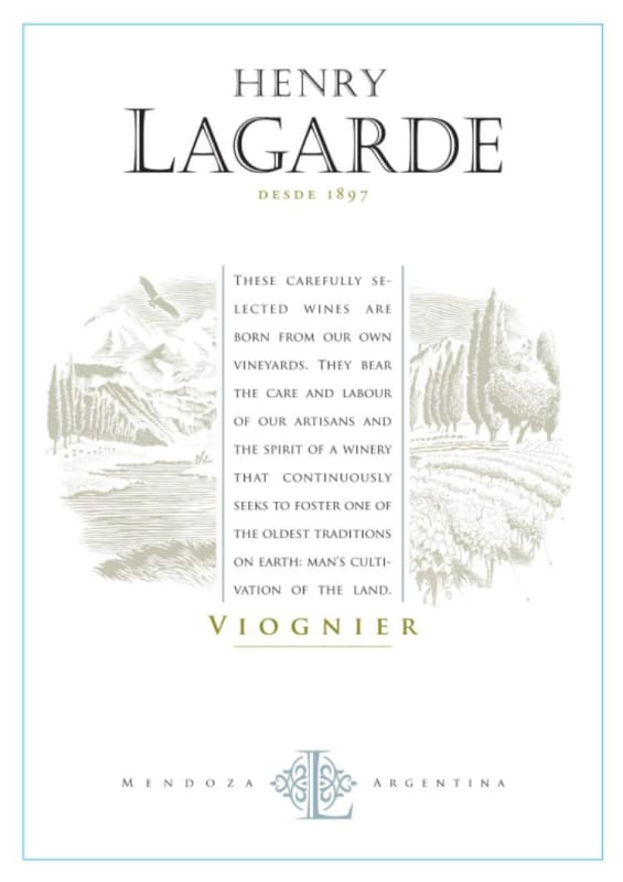 Lagarde Viognier 2015 Front Label