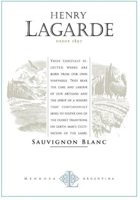 Lagarde Sauvignon Blanc 2014 Front Label