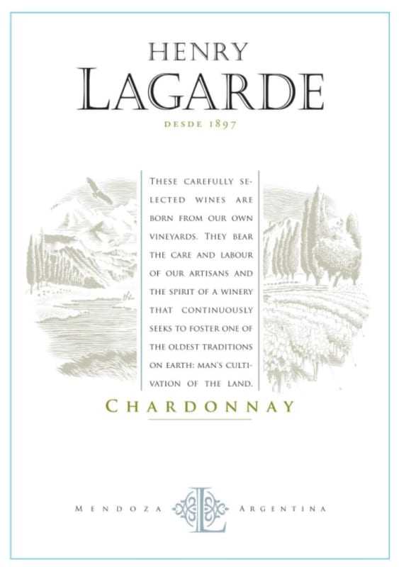 Lagarde Chardonnay 2015 Front Label