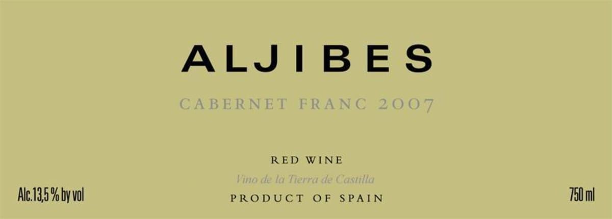 Los Aljibes Cabernet Franc 2007 Front Label