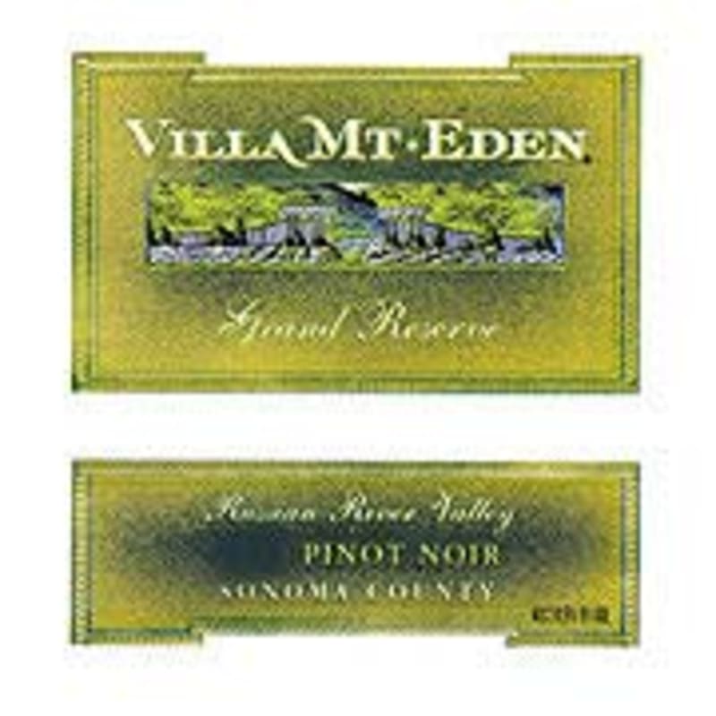 Villa Mt. Eden Russian River Pinot Noir 2000 Front Label