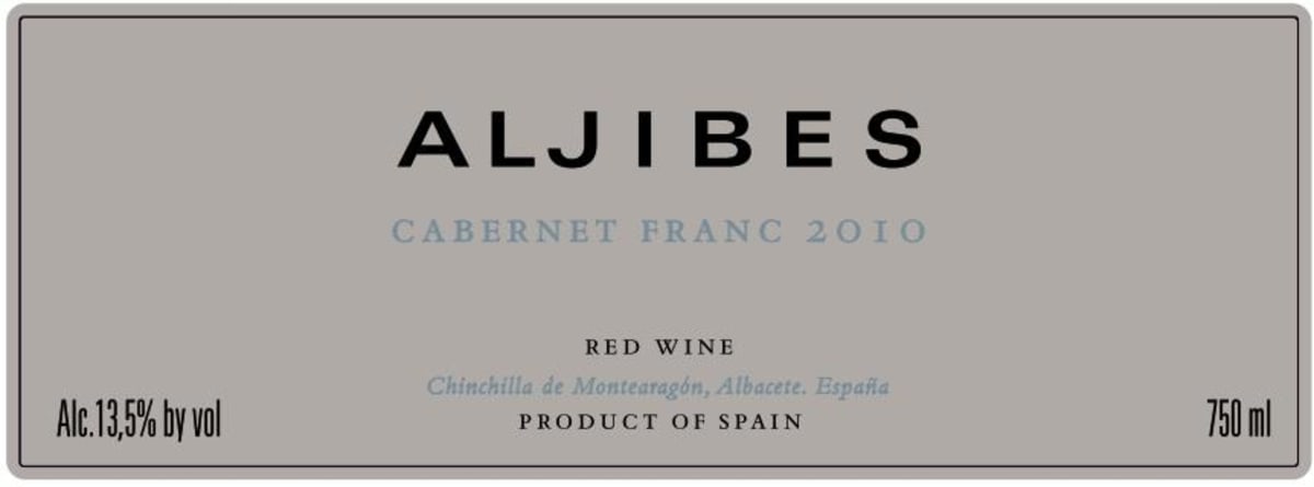Los Aljibes Cabernet Franc 2010 Front Label