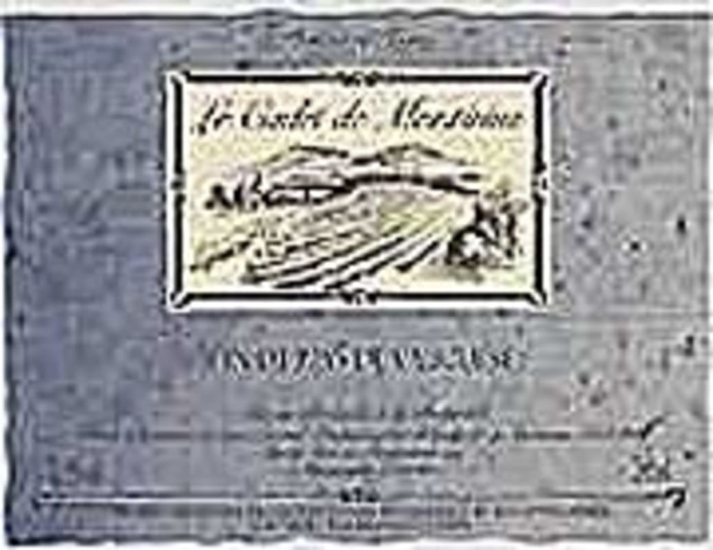 Montirius Cadet de Montirius 2001 Front Label
