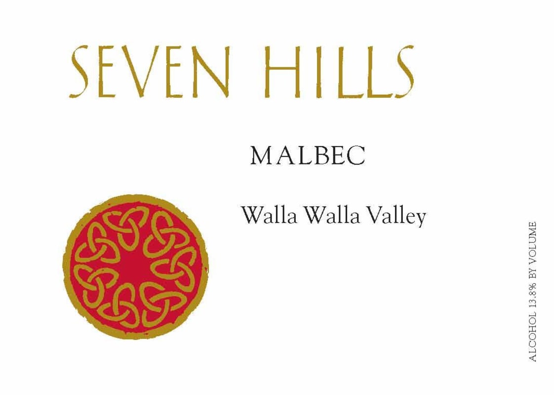 Seven Hills Winery Malbec 2010 Front Label