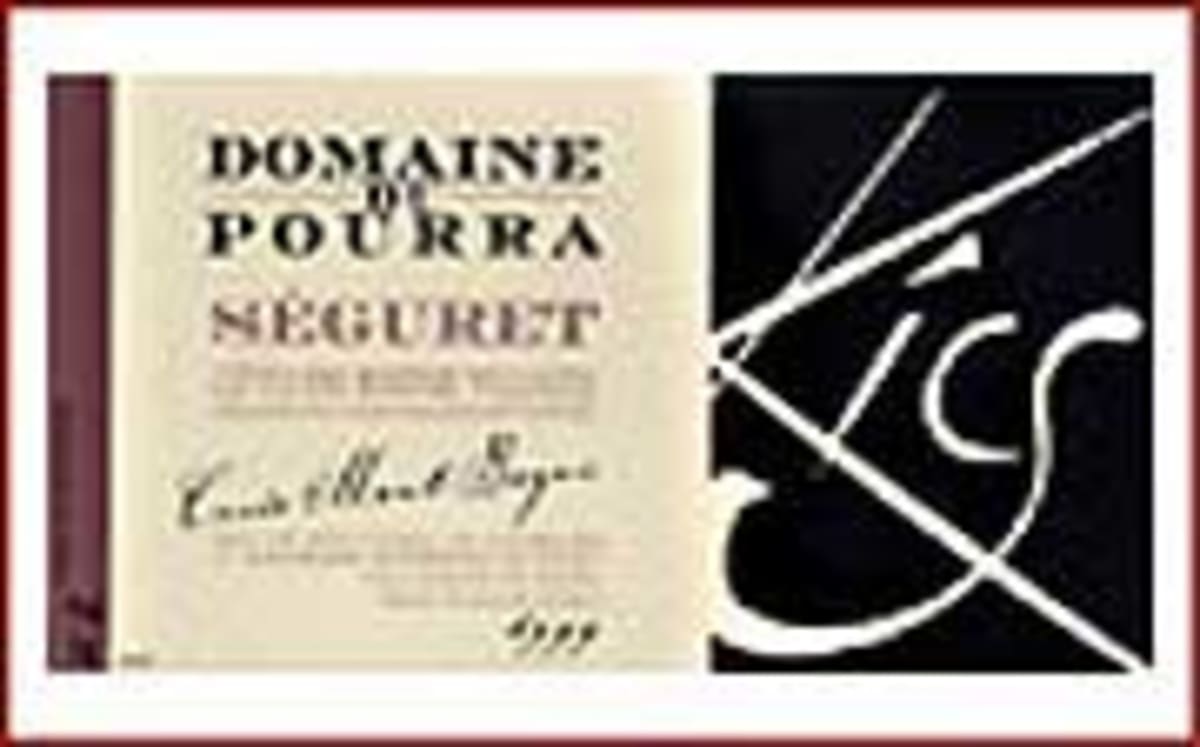 Dom. Du Pourra Cotes Du RHone Seguret Mont Bayon 1999 Front Label