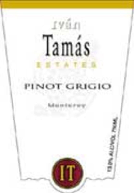 Tamas Estates Pinot Grigio 2003 Front Label