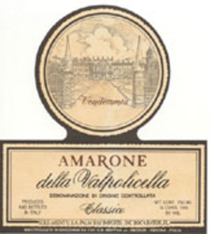 Bertani Amarone Classico 1996 Front Label