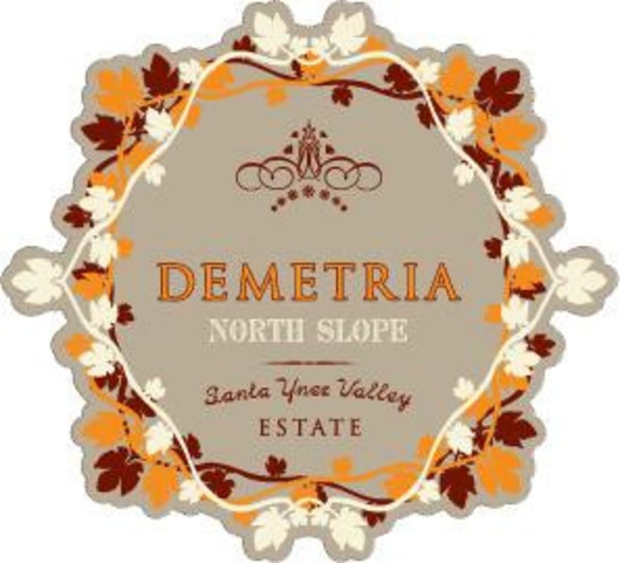 Demetria Estate North Slope Red Wine 2009 Front Label