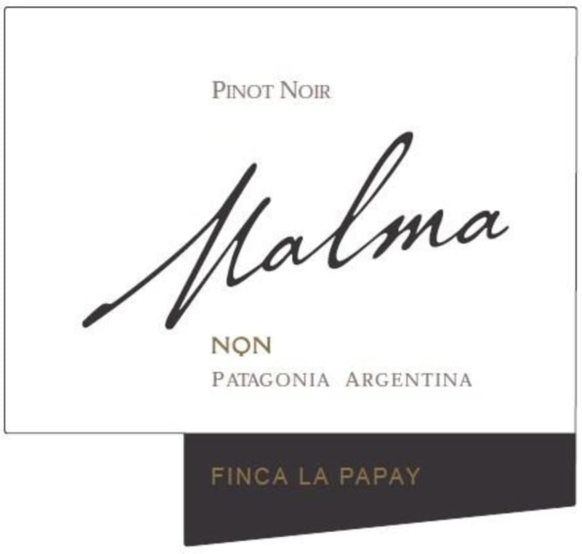 Bodega MALMA Malma Finca La Papay Pinot Noir 2013 Front Label