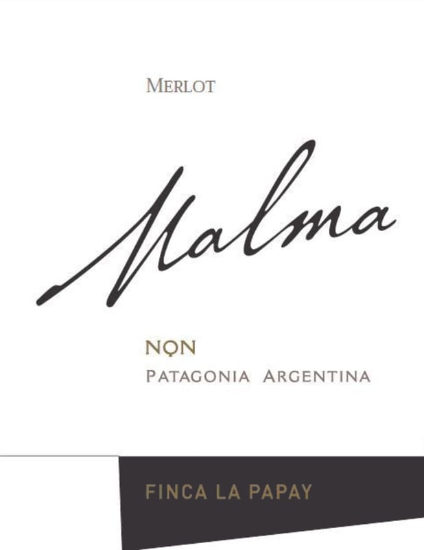 Bodega MALMA Malma Finca La Papay Merlot 2013 Front Label