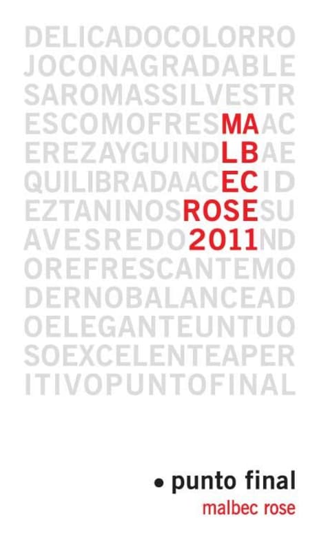 Bodegas Renacer Malbec Rose 2011 Front Label