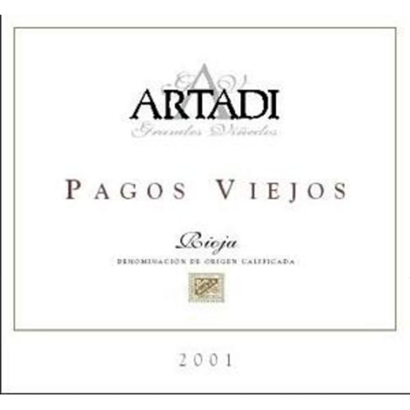 Artadi Pagos Viejos 2001 Front Label