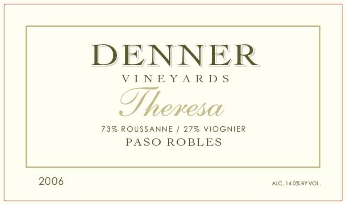 Denner Theresa White Blend 2006 Front Label