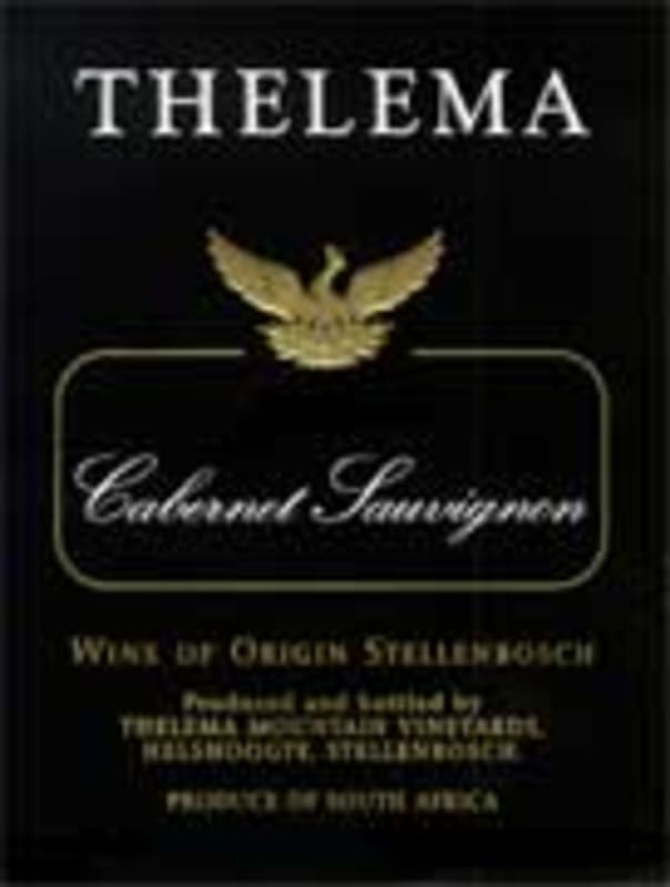 Thelema Cabernet Sauvignon 2001 Front Label