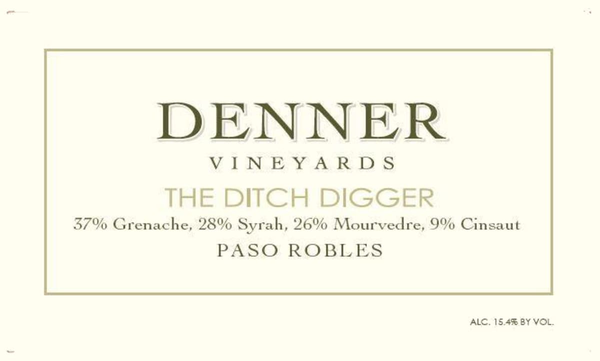Denner The Ditch Digger 2012 Front Label