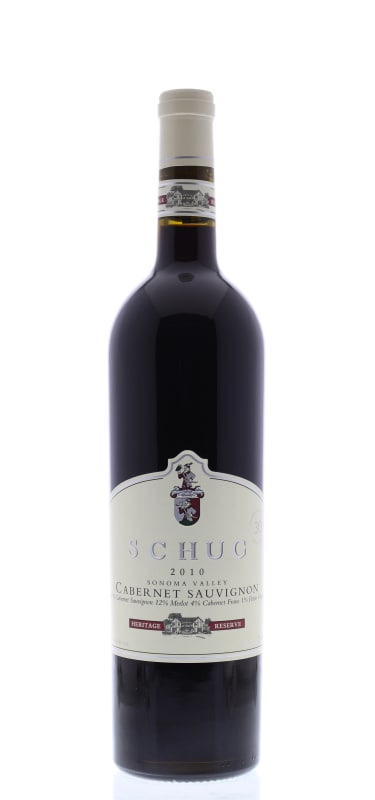Schug Heritage Reserve Cabernet Sauvignon 2010 Front Bottle Shot