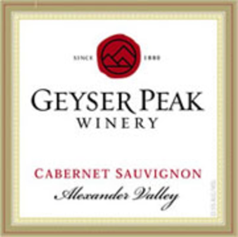 Geyser Peak Cabernet Sauvignon 2001 Front Label