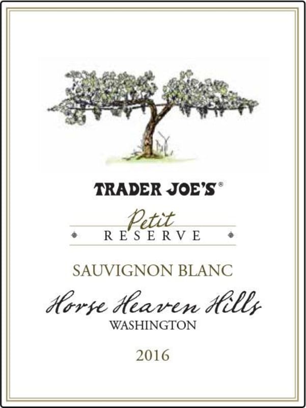 Trader Joe's Horse Heaven Hills Petit Reserve Sauvignon Blanc 2016 Front Label