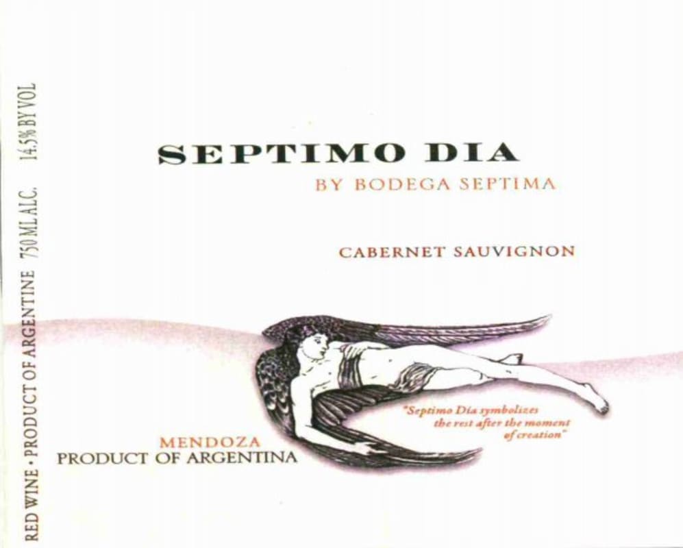 Septima Septima Obra Cabernet Sauvignon 2010 Front Label