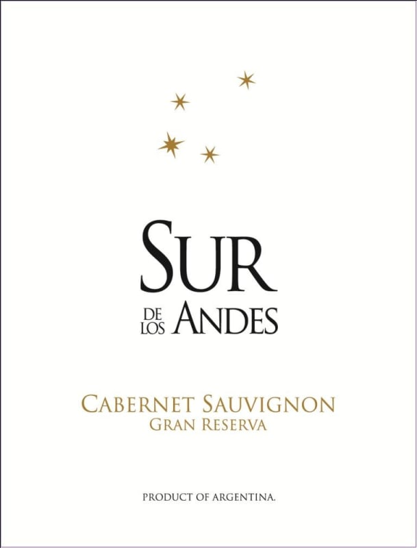 Sur de los Andes Gran Reserva Cabernet Sauvignon 2010 Front Label