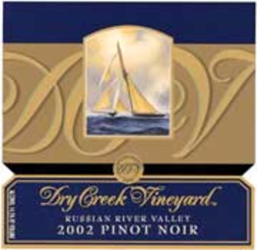 Dry Creek Vineyard Pinot Noir 2002 Front Label