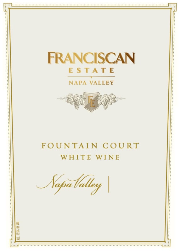 Franciscan Estate Fountain Court White 2015 Front Label