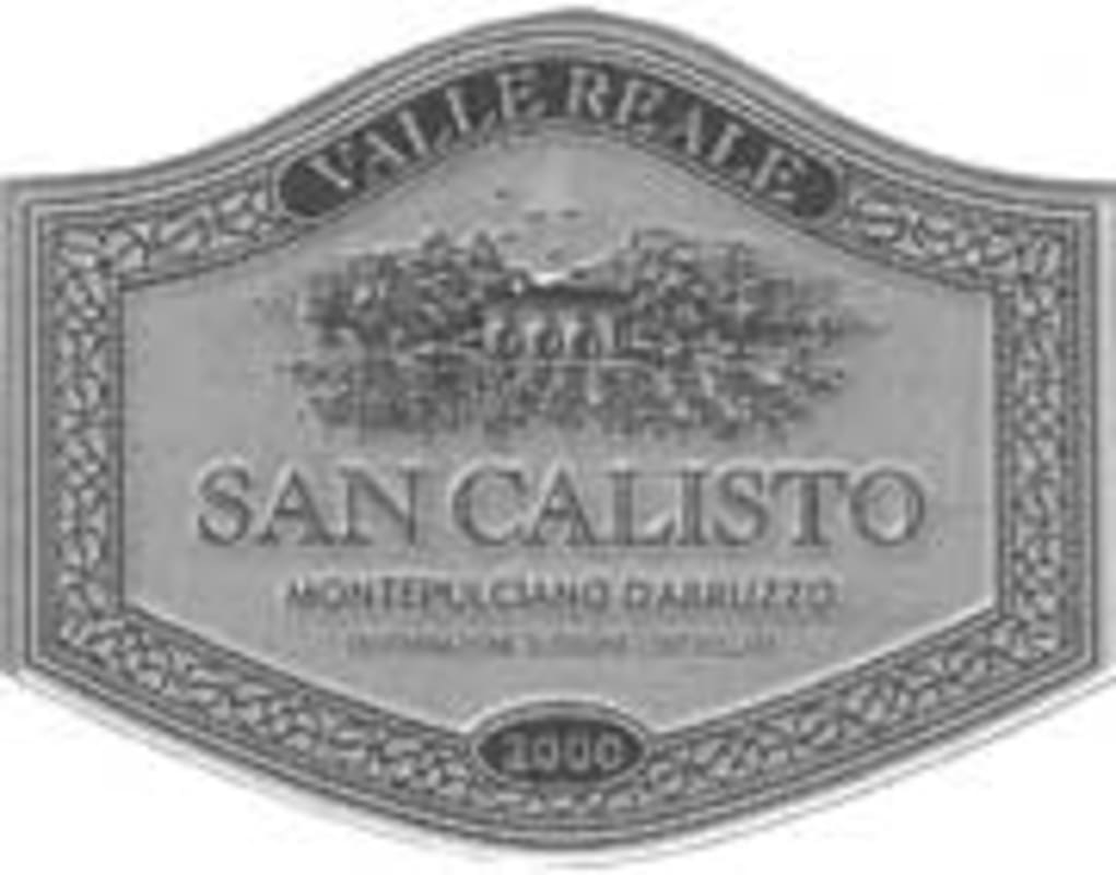 Valle Reale San Calisto Montepulciano d'Abruzzo 2001 Front Label