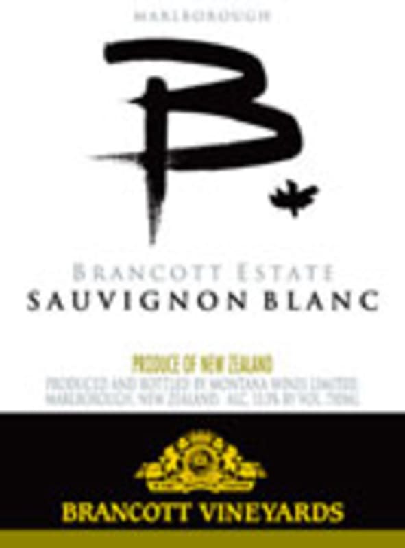 Brancott Estate B Sauvignon Blanc 2002 Front Label