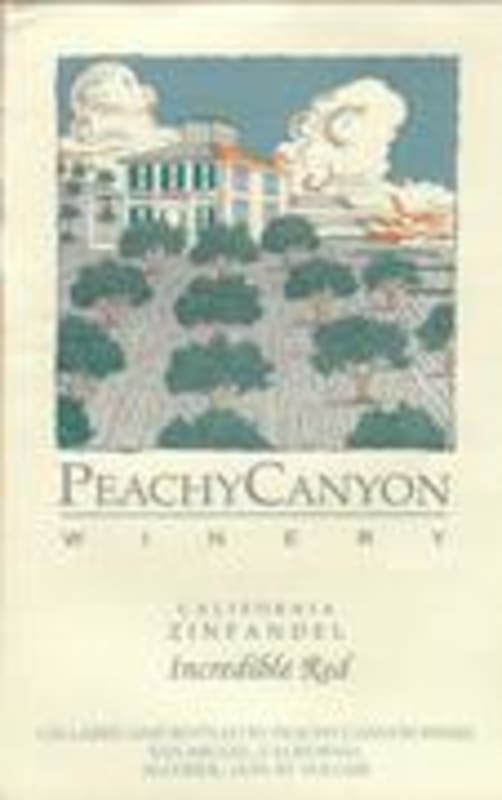 Peachy Canyon Incredible Red Zinfandel 2002 Front Label