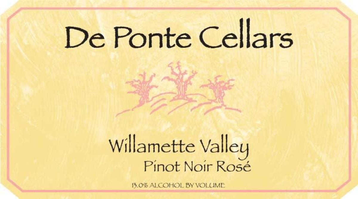 DePonte Rose of Pinot Noir 2015 Front Label