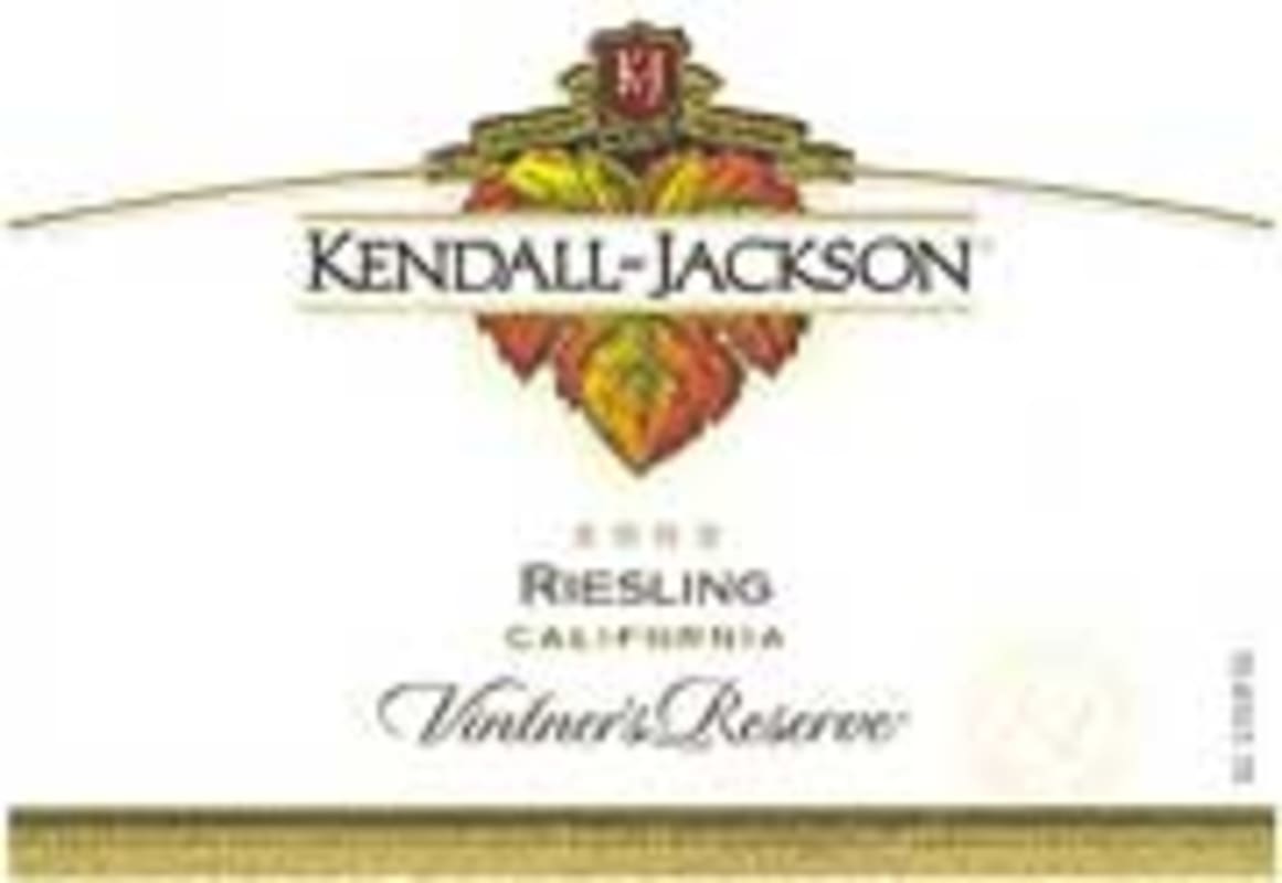 Kendall-Jackson Vintner's Reserve Riesling 2003 Front Label