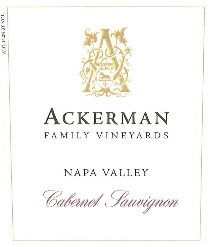 Ackerman Family Vineyards Cabernet Sauvignon 2013 Front Label