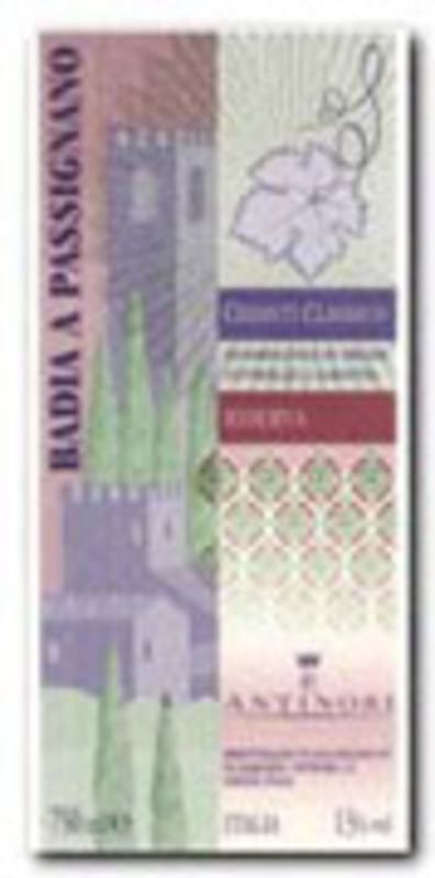 Marchesi Antinori Badia a Passignano Chianti Classico Reserva 1999 Front Label