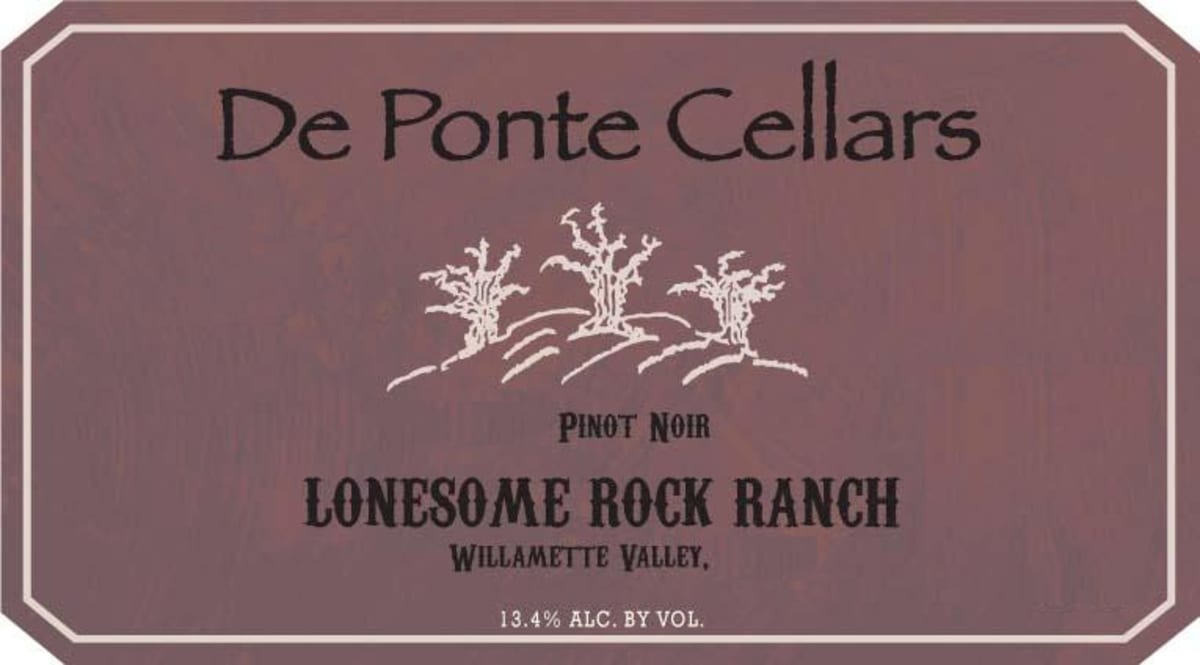 DePonte Lonesome Rock Ranch Pinot Noir 2013 Front Label