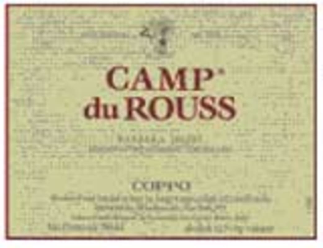 Coppo Camp du Rouss Barbera d'Asti 2001 Front Label