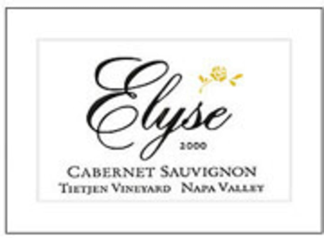Elyse Tietjan Vineyard Cabernet Sauvignon 2000 Front Label
