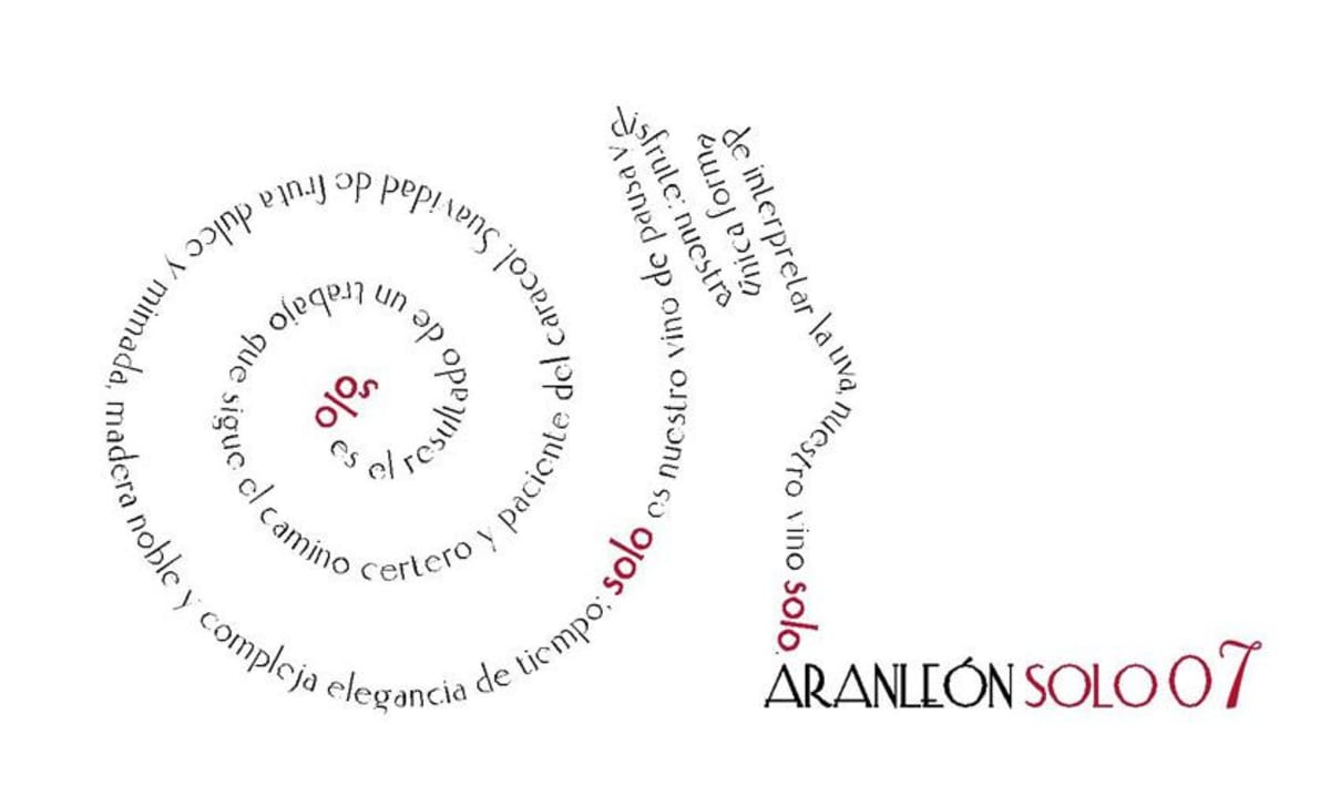Bodegas Aranleon Solo 2007 Front Label