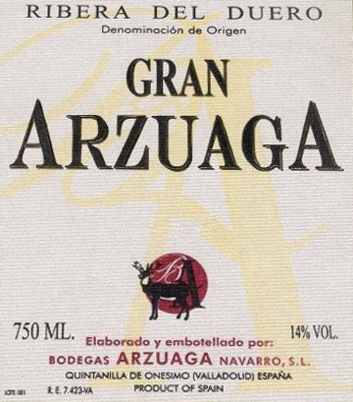 Arzuaga Gran Arzuaga 2004 Front Label
