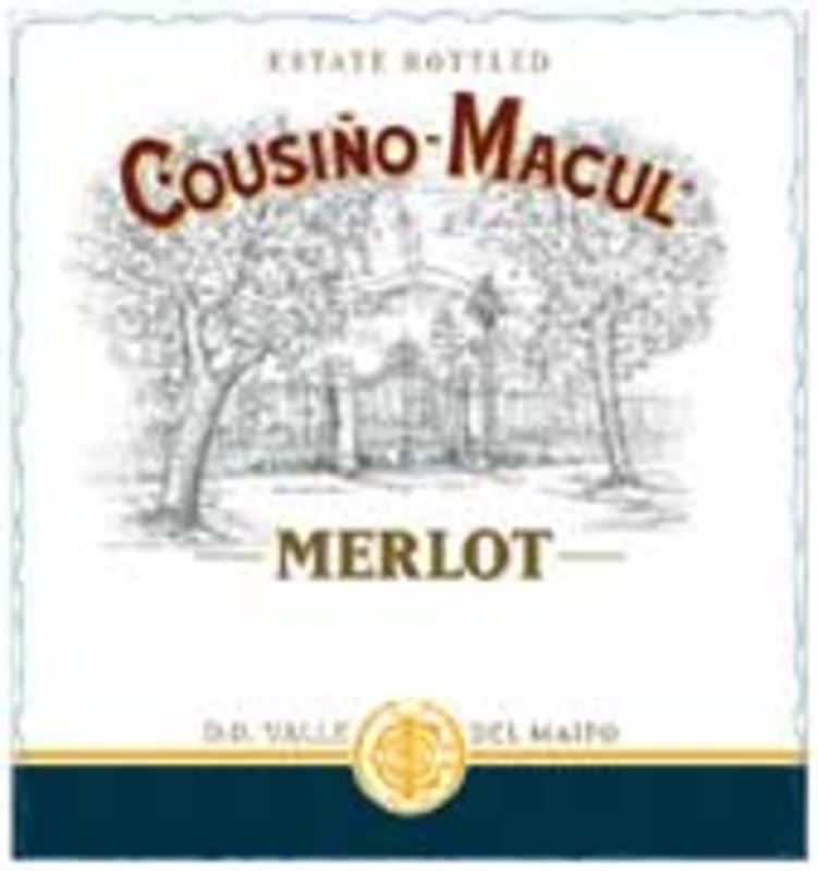 Cousino Macul Merlot 2003 Front Label