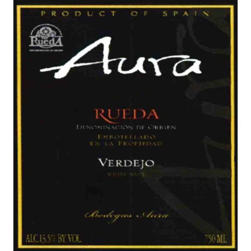 Aura Verdejo 2009 Front Label