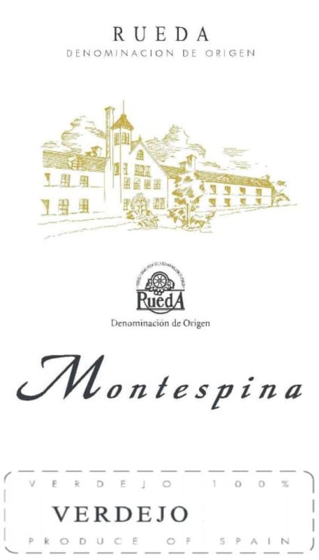 Montespina Verdejo 2009 Front Label