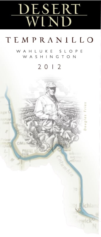 Desert Wind Tempranillo 2012 Front Label