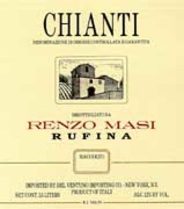 Renzo Masi Rufina Chianti Reserva 2000 Front Label
