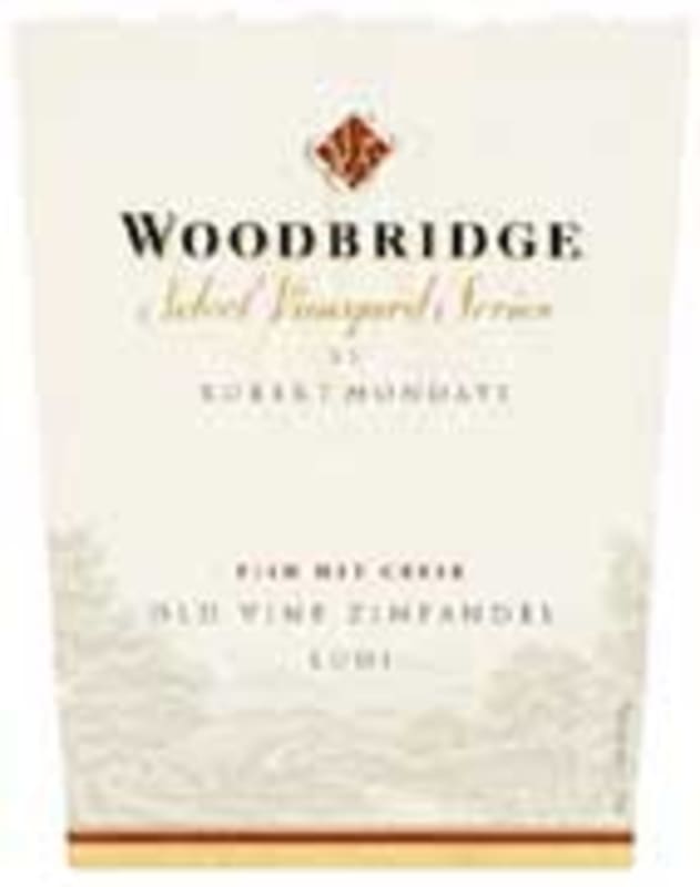 Woodbridge Select Vineyard Zinfandel 2000 Front Label
