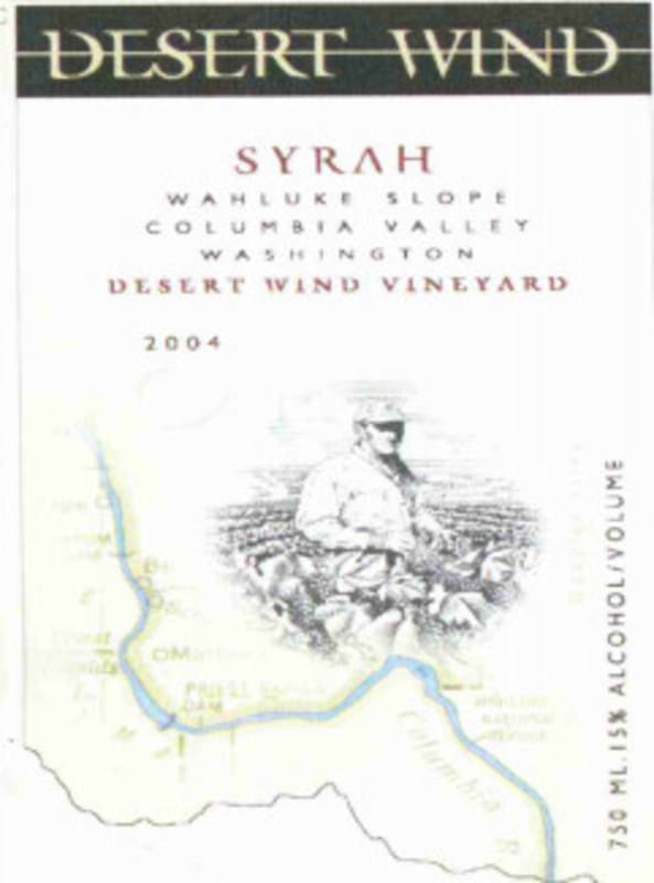 Desert Wind Syrah 2004 Front Label